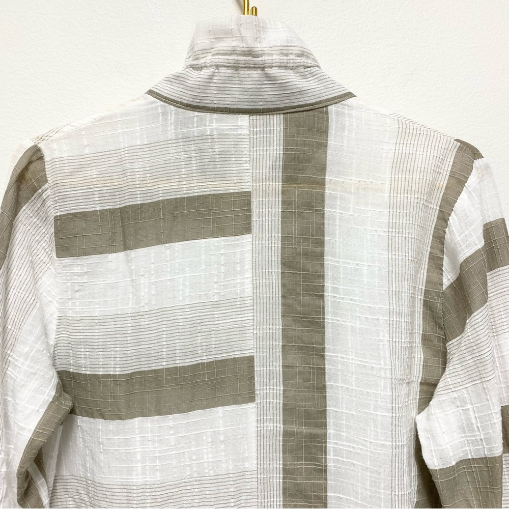 Damee Inc Jacket PXL Wired Stand Collar Lightweight‎ 3/4 Sleeve Lagenlook Artsy - Picture 7 of 11